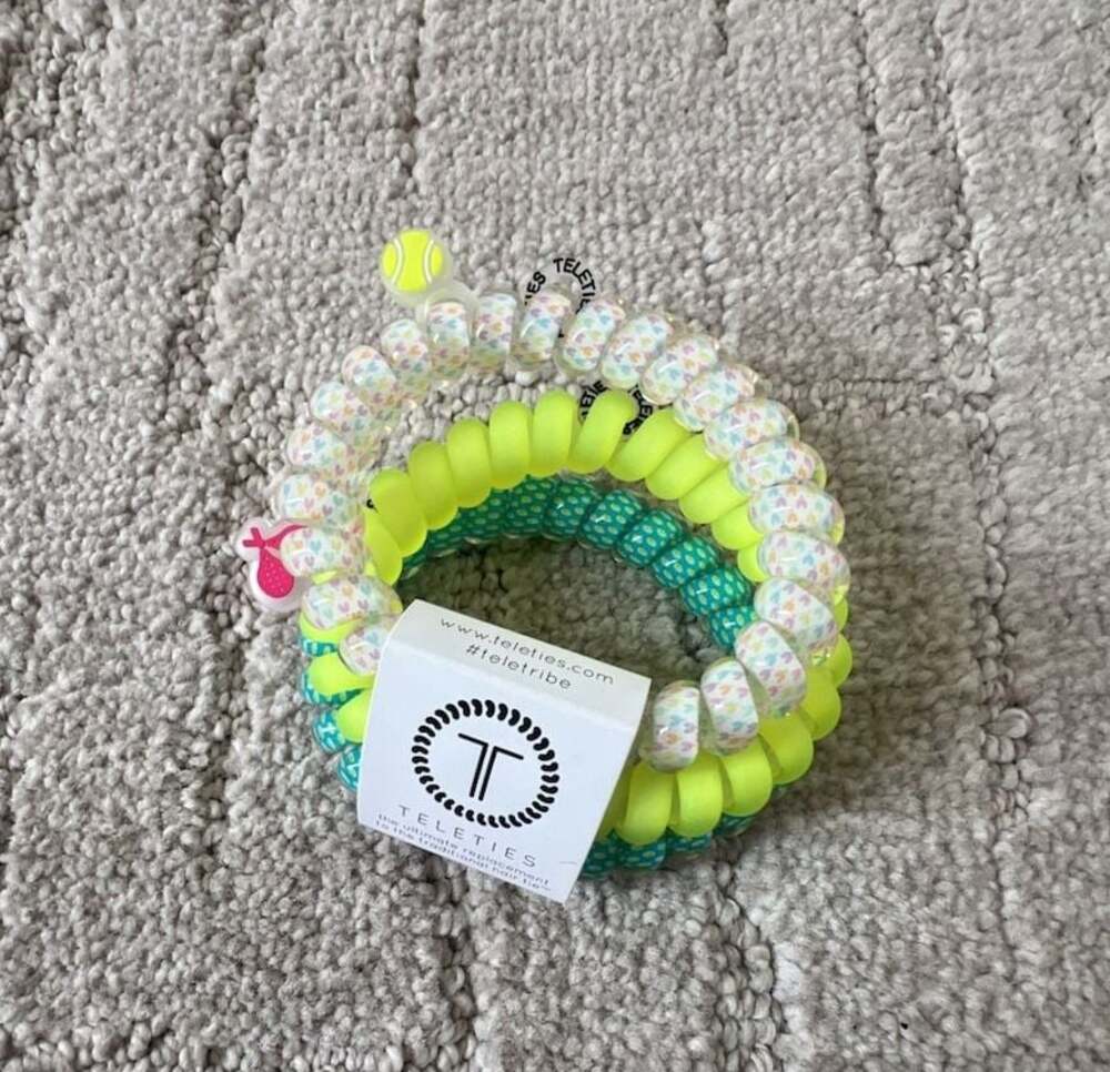 TELETIES Tennis Sports Collection Hair Coils